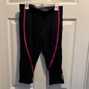 Asics Women's Black Joggers with Pink Accents